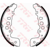 Комплект тормозных колодок для SUZUKI CAPPUCINO(EA), GRAND VITARA(FT,GT,JT), LJ, VITARA(ET,TA) <b>TRW GS8670</b>