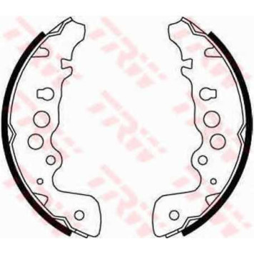 Комплект тормозных колодок для SUZUKI CAPPUCINO(EA), GRAND VITARA(FT,GT,JT), LJ, VITARA(ET,TA) <b>TRW GS8670</b>