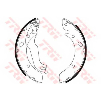 Комплект тормозных колодок для HYUNDAI ACCENT, COUPE, ELANTRA, LANTRA, MATRIX / MITSUBISHI PAJERO / TOYOTA ALPHARD / VELLFIRE <b>TRW GS8678</b>-1