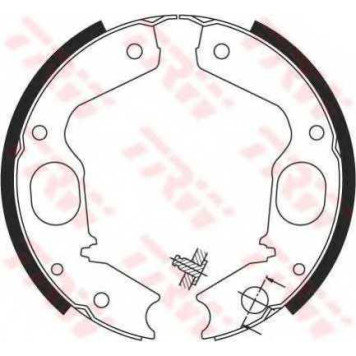 Комплект колодок стояночной тормозной системы TRW GS8695