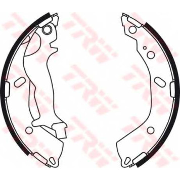 Комплект тормозных колодок для HYUNDAI GETZ(TB) <b>TRW GS8707</b>-1