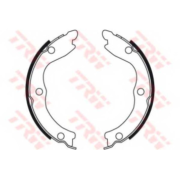 Комплект колодок стояночной тормозной системы TRW GS8710-1