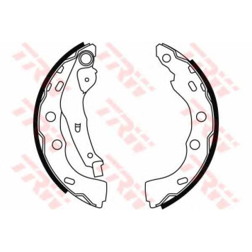 Комплект тормозных колодок для SUBARU JUSTY(JMA,MS) / SUZUKI SWIFT(AH,AJ,EA,MA) <b>TRW GS8727</b>-1