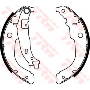 Комплект тормозных колодок для CITROEN C3, DS3 / PEUGEOT 207(WA#,WC#,WK#) <b>TRW GS8731</b>-1