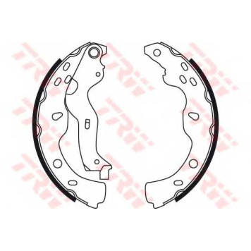 Комплект тормозных колодок для FIAT SEDICI(FY#) / SUZUKI SX4(EY,GY) <b>TRW GS8743</b>-1