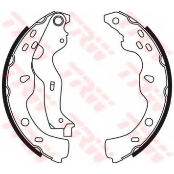 Комплект тормозных колодок для FIAT SEDICI(FY#) / SUZUKI SX4(EY,GY) <b>TRW GS8743</b>