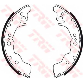 Комплект тормозных колодок для DAIHATSU COO, CUORE(L275#,L285#), MATERIA(M4#), SIRION(M3#) / SUBARU JUSTY <b>TRW GS8750</b>-1