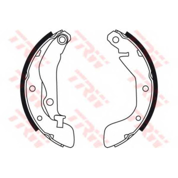Комплект тормозных колодок для CHEVROLET AVEO(T200,T250,T255,T300), COBALT, KALOS, SPARK(M300) / DAEWOO KALOS(KLAS) <b>TRW GS8760</b>-1