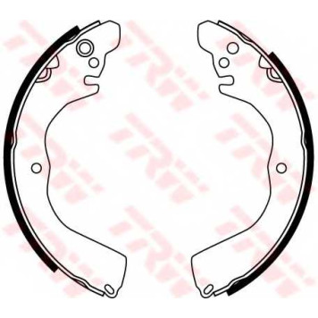 Комплект колодок стояночной тормозной системы TRW GS8762