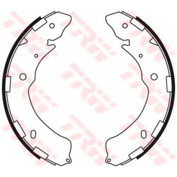 Комплект тормозных колодок для ISUZU D-MAX / MITSUBISHI L 200, PAJERO / SUBARU LEGACY, OUTBACK <b>TRW GS8768</b>