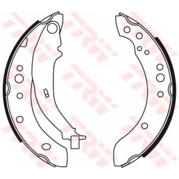 Комплект тормозных колодок для MITSUBISHI COLT(Z2#A,Z3#A) <b>TRW GS8769</b>