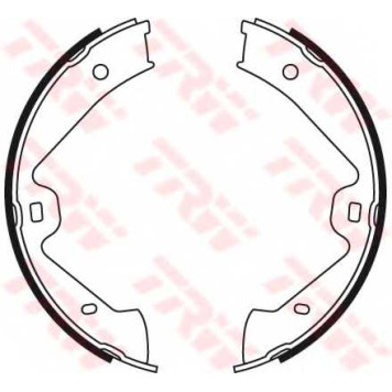 Комплект колодок стояночной тормозной системы TRW GS8776