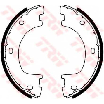 Комплект колодок стояночной тормозной системы TRW GS8777-1
