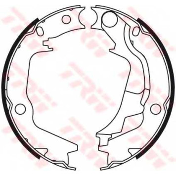 Комплект колодок стояночной тормозной системы TRW GS8782