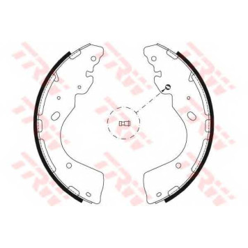 Комплект тормозных колодок для FORD RANGER(TKE) / NISSAN NAVARA(D40), NP300 NAVARA(D23) <b>TRW GS8797</b>