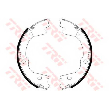 Комплект колодок стояночной тормозной системы TRW GS8803