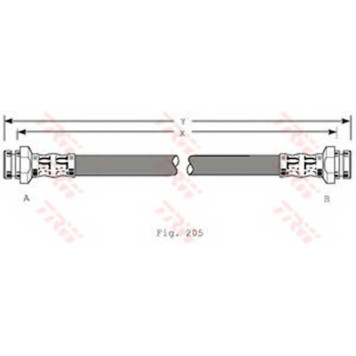 Тормозной шланг TRW PHA183