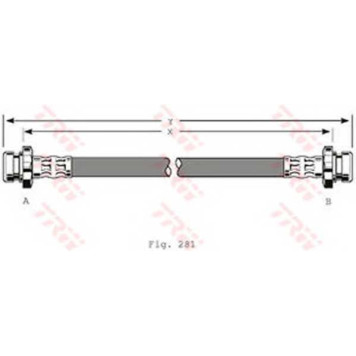 Тормозной шланг TRW PHA213