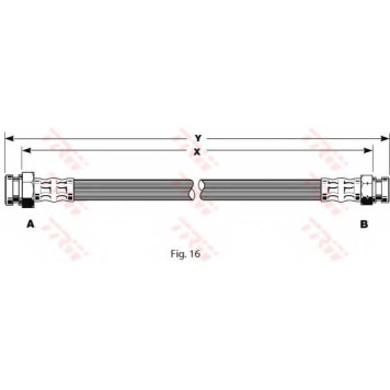 Тормозной шланг TRW PHA292