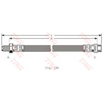 Тормозной шланг TRW PHB318