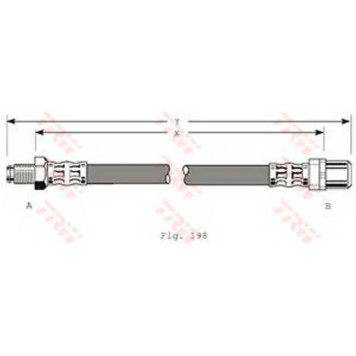 Тормозной шланг TRW PHB350