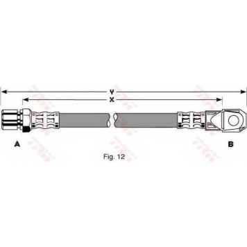Тормозной шланг TRW PHD263