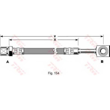 Тормозной шланг TRW PHD288