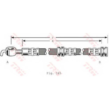 Тормозной шланг TRW PHD347