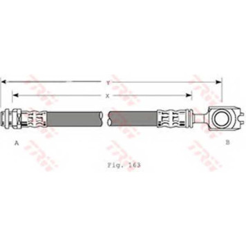 Тормозной шланг TRW PHD349
