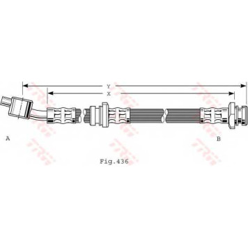 Тормозной шланг TRW PHD480