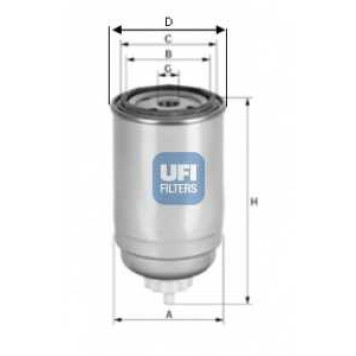 Фильтр топливный UFI 24.399.00