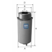Фильтр топливный UFI 24.455.00