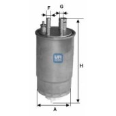 Фильтр топливный UFI 24.ONE.00