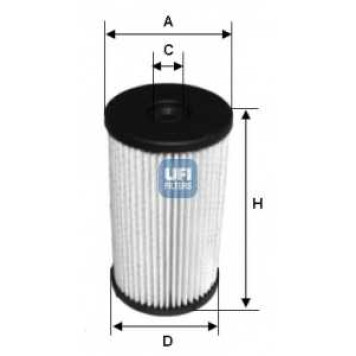 Фильтр топливный UFI 26.007.00