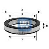 Фильтр воздушный UFI 30.803.00