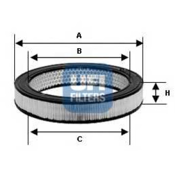 Фильтр воздушный UFI 30.843.01