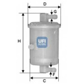 Фильтр топливный UFI 31.017.01
