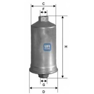 Фильтр топливный UFI 31.504.00