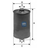 Фильтр топливный UFI 31.507.00