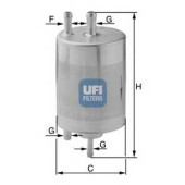 Фильтр топливный UFI 31.834.00