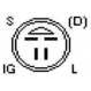 Генератор 80А для SUBARU LEGACY(BG, BJF,BC,BD) <b>UNIPOINT F042A05009 / ALT-3058</b>-2