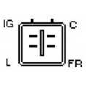 Генератор 70А для HONDA CIVIC(EP, EV,EM2,ES,EU) <b>UNIPOINT F042A03090 / ALT-3710</b>-2