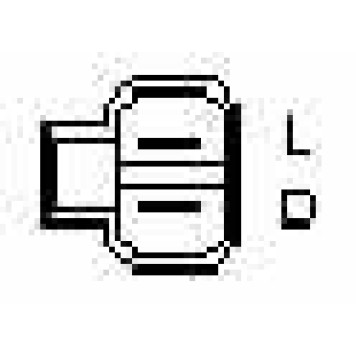 Генератор 95А для HYUNDAI COUPE(GK), HIGHWAY, SANTA FE(SM), SONATA(EF), TRAJET(FO), XG(XG) / KIA MAGENTIS(GD) <b>UNIPOINT F042A0B003 / ALT-7202</b>-2