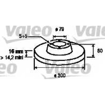 Тормозной диск VALEO 197105