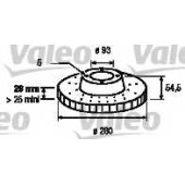 VALEO 197249 - диск тормозной передний