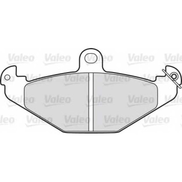 Колодки тормозные дисковые задний для RENAULT 21(B48#,K48#,L48#), ESPACE(JE0#), LAGUNA(556#,B56#,K56#), SAFRANE(B54#) <b>VALEO 598055 / 20358</b>
