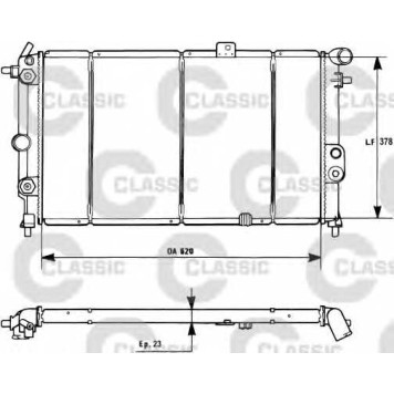 Радиатор охлаждения двигателя VALEO 231175
