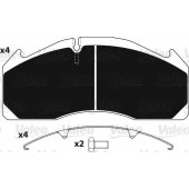 Колодки тормозные дисковые для VOLVO FH 12, FH 16, FH, FL 6, FL, FM 10, FM 12, FM 7, FM 9, FM, FMX <b>VALEO 882221 / 29125</b>