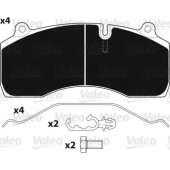 Колодки тормозные дисковые для VOLVO FL <b>VALEO 882249 / 29181</b>