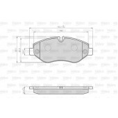 Колодки тормозные дисковые передний <b>VALEO 872229 / 29229</b>